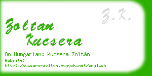 zoltan kucsera business card